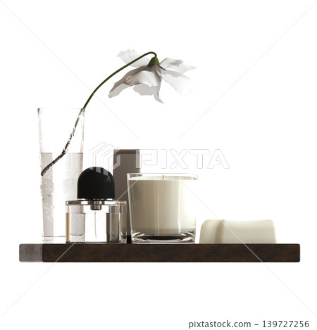 Bathroom accessories isolated on transparent background, bidet, 3D illustration, cg render Bathroom accessories isolated on transparent background, bidet, 3D illustration, cg render 139727256