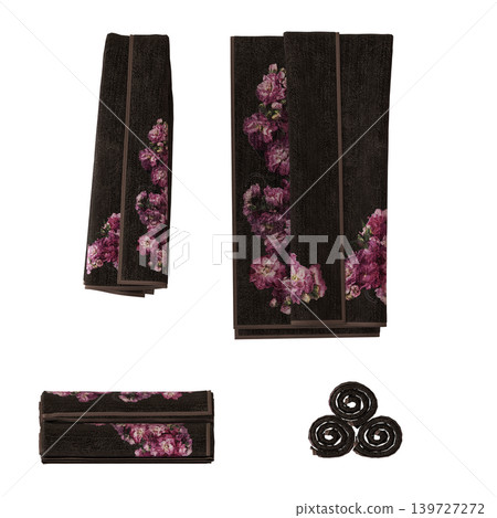 Bathroom accessories isolated on transparent background, bidet, 3D illustration, cg render Bathroom accessories isolated on transparent background, bidet, 3D illustration, cg render 139727272