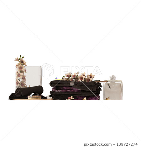 Bathroom accessories isolated on transparent background, bidet, 3D illustration, cg render Bathroom accessories isolated on transparent background, bidet, 3D illustration, cg render 139727274