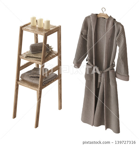 Bathroom accessories isolated on transparent background, bidet, 3D illustration, cg render Bathroom accessories isolated on transparent background, bidet, 3D illustration, cg render 139727316