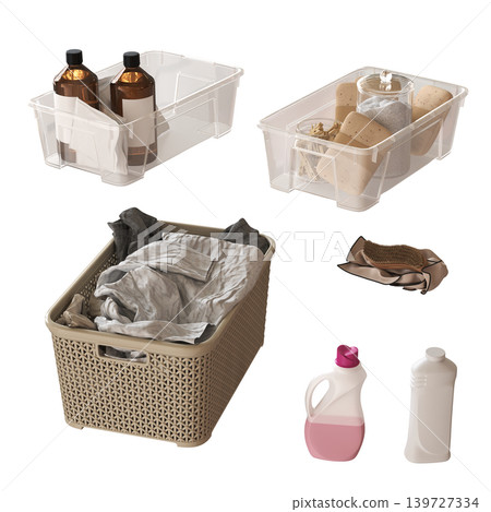 Bathroom accessories isolated on transparent background, bidet, 3D illustration, cg render Bathroom accessories isolated on transparent background, bidet, 3D illustration, cg render 139727334