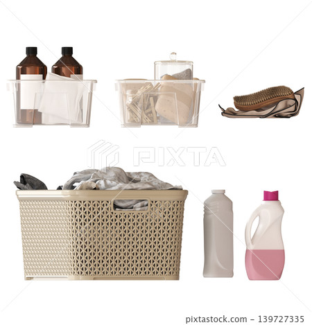 Bathroom accessories isolated on transparent background, bidet, 3D illustration, cg render Bathroom accessories isolated on transparent background, bidet, 3D illustration, cg render 139727335