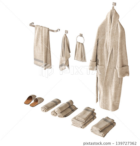 Bathroom accessories isolated on transparent background, bidet, 3D illustration, cg render Bathroom accessories isolated on transparent background, bidet, 3D illustration, cg render 139727362