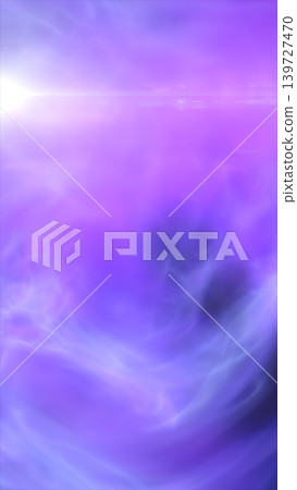 Abstract blue and purple mist background with bright lens flare, soft flowing light, and dreamy atmospheric energy. 139727470