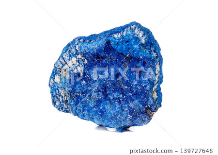 Macro mineral stone Malachite and Azurite against white background Macro mineral stone Malachite and Azurite against white background 139727648