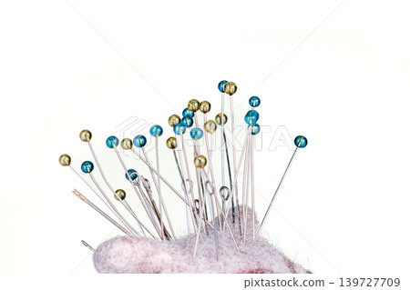 pincushion in the form of an owl on a white background pincushion in the form of an owl on a white background 139727709