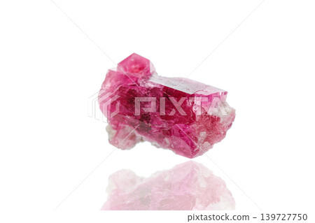 macro mineral stone tourmaline on a white background macro mineral stone tourmaline on a white background 139727750