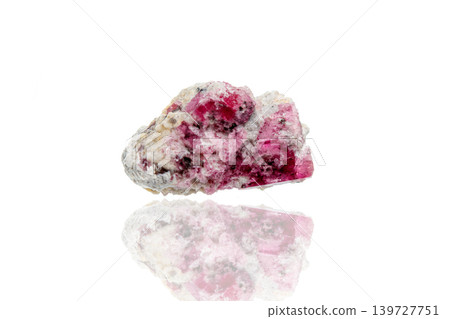 macro mineral stone tourmaline on a white background macro mineral stone tourmaline on a white background 139727751