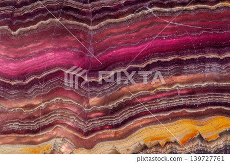 macro mineral stone fluorite on a white background 139727761