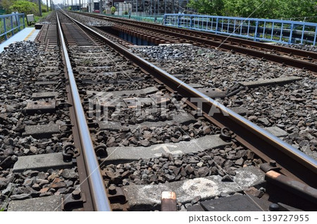 Joban Line Railroad Track Ibaraki Prefecture Joban Line Railroad Track Ibaraki Prefecture 139727955