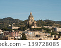 Tempio Votivo di Cristo Re above Messina cityscape in Sicily, Italy 139728085