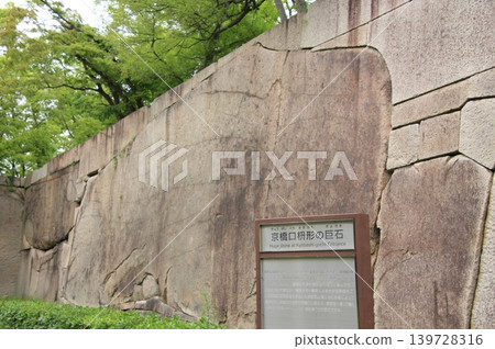 大阪城公園的清新綠色景色 大阪城公園的清新綠色景色 139728316