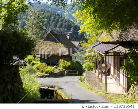 Street scene in Miyama Kayabuki Village Street scene in Miyama Kayabuki Village 139729541