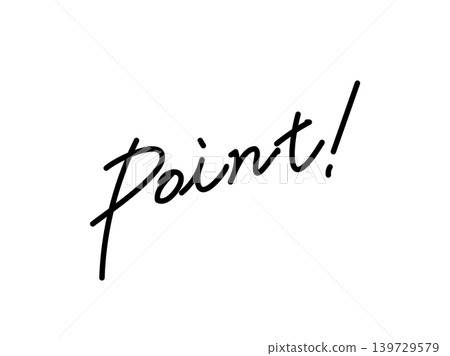 Handwritten characters_Point Handwritten characters_Point 139729579