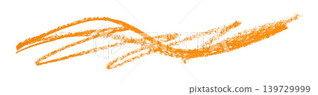 orange pencil strokes isolated on transparent background orange pencil strokes isolated on transparent background 139729999
