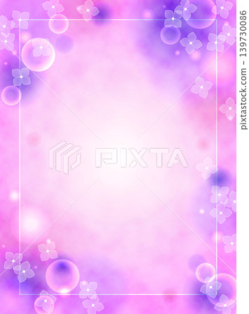 Hydrangea soft frame background Hydrangea soft frame background 139730086