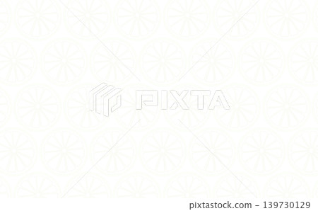 柑橘類水果線條畫圖案（白色） 139730129