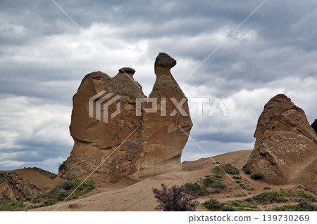 96189 Türkiye - Camel Rock, part of the unique rock formations of Cappadocia, a World Heritage Site 96189 Türkiye - Camel Rock, part of the unique rock formations of Cappadocia, a World Heritage Site 139730269