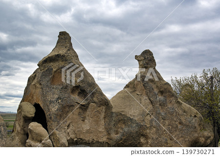96191 Türkiye - Mushroom-shaped rock formations of Cappadocia, a UNESCO World Heritage Site 96191 Türkiye - Mushroom-shaped rock formations of Cappadocia, a UNESCO World Heritage Site 139730271