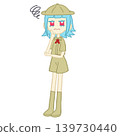 一個穿著探險服的憂鬱女孩 139730440