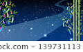 The background features an illustration of the Tanabata night sky, bamboo decorations, and colorful strips of paper for writing wishes. 139731113