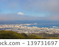 從靜岡縣日本平市眺望富士山的日落 139731697