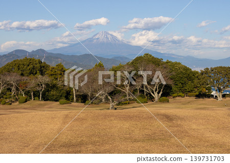 從靜岡縣日本平市眺望富士山的日落 139731703