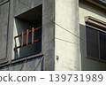 The exterior of a retro-style shop building 139731989