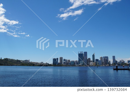 View of downtown Perth from South Perth, Western Australia View of downtown Perth from South Perth, Western Australia 139732084