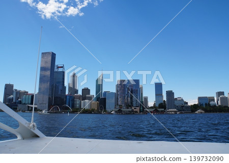 View of downtown Perth, Western Australia, from a ship. View of downtown Perth, Western Australia, from a ship. 139732090