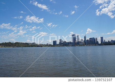View of downtown Perth from South Perth, Western Australia View of downtown Perth from South Perth, Western Australia 139732107