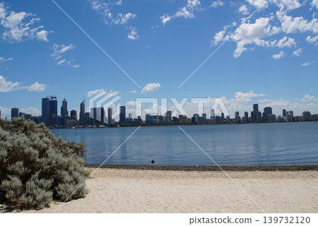 View of downtown Perth from South Perth, Western Australia View of downtown Perth from South Perth, Western Australia 139732120