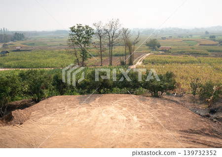 Panoramic Countryside Vista 139732352