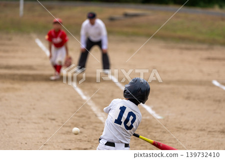 A young baseball player who is working hard to become a professional baseball player A young baseball player who is working hard to become a professional baseball player 139732410
