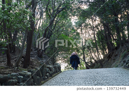 一張僧人在京都府八幡市臨濟宗寺廟圓福寺乞食的照片。 一張僧人在京都府八幡市臨濟宗寺廟圓福寺乞食的照片。 139732449