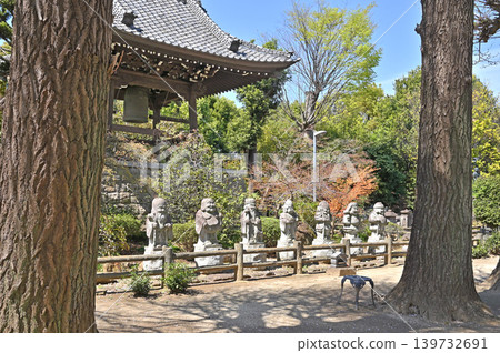 岩槻漫步:龍文字寺(曹洞宗禪宗)-七福神與鐘樓 岩槻漫步:龍文字寺(曹洞宗禪宗)-七福神與鐘樓 139732691