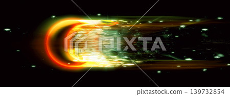 A futuristic setting with explosive speed, featuring a rapidly moving golden energy ring and particles of light. A futuristic setting with explosive speed, featuring a rapidly moving golden energy ring and particles of light. 139732854