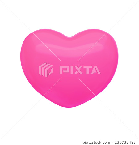 Puffy 3D emoji-style icon: Heart Puffy 3D emoji-style icon: Heart 139733483