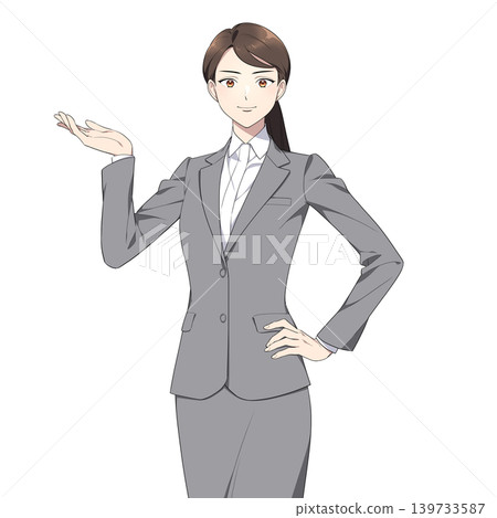 圖解:一位職業婦女直視鏡頭(僅供參考) 圖解:一位職業婦女直視鏡頭(僅供參考) 139733587