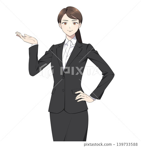 圖解:一位職業婦女直視鏡頭(僅供參考) 圖解:一位職業婦女直視鏡頭(僅供參考) 139733588