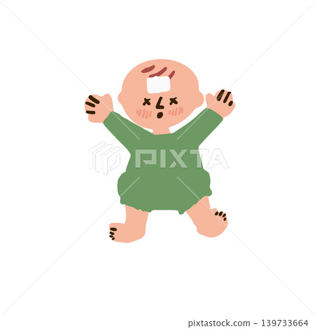 發燒嬰兒的插圖 發燒嬰兒的插圖 139733664