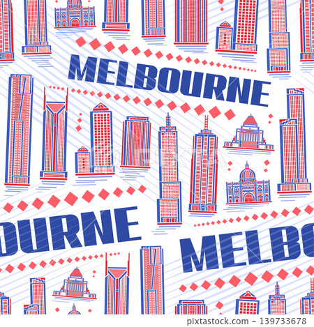Vector Melbourne Seamless Pattern 139733678