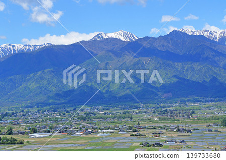 Azumino and the Northern Alps in May Azumino and the Northern Alps in May 139733680