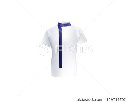 Chef uniform jacket black collar double breasted white cooking coat Chef uniform jacket black collar double breasted white cooking coat 139733702