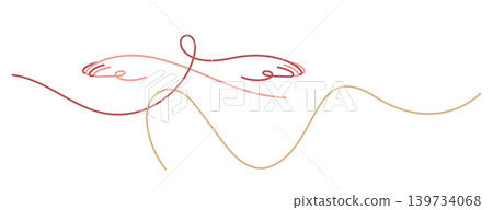 yoga warrior pose doodle hand drawn single line art minimalism yoga warrior pose doodle hand drawn single line art minimalism 139734068