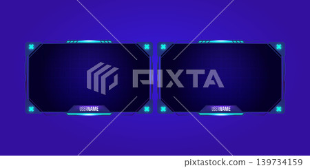 Gaming streamer panel frame Gaming streamer panel frame 139734159