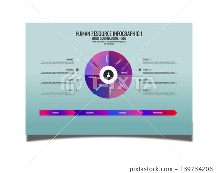 Human Resource infographic template illustration Human Resource infographic template illustration 139734206