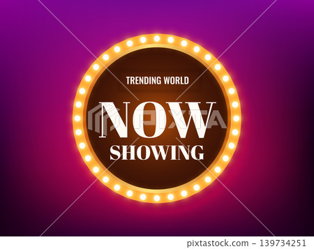 movie theater sign that reads now showing movie theater sign that reads now showing 139734251