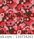 Seamless geometric pattern (red) 139734261