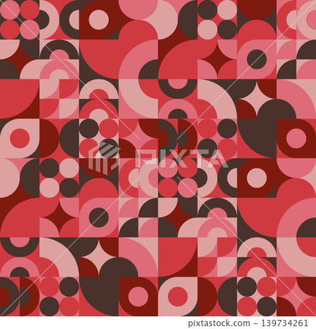 Seamless geometric pattern (red) Seamless geometric pattern (red) 139734261